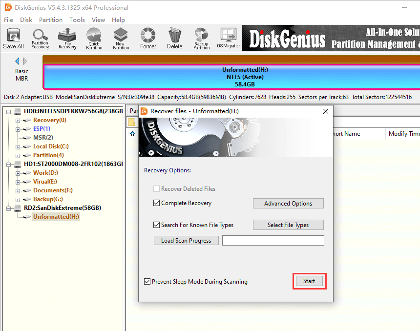 SanDisk card corrupted