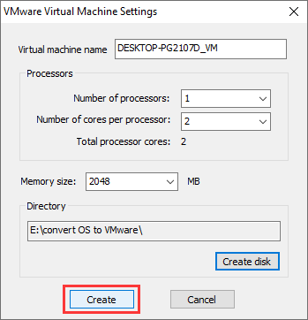 convert a physical Windows PC to VMware