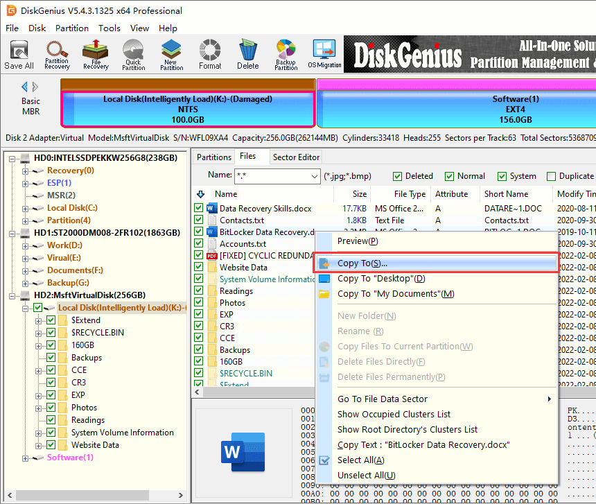 The type of the file system is RAW Chkdsk is not available for RAW drives