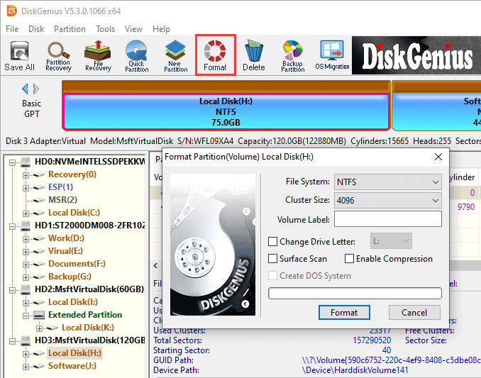 Format Partition