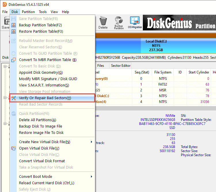 The specified disk is not convertible