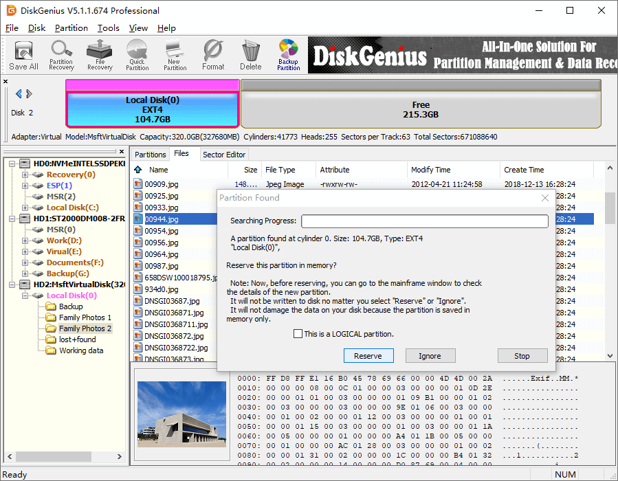 Recovery of Data from External Hard Disk