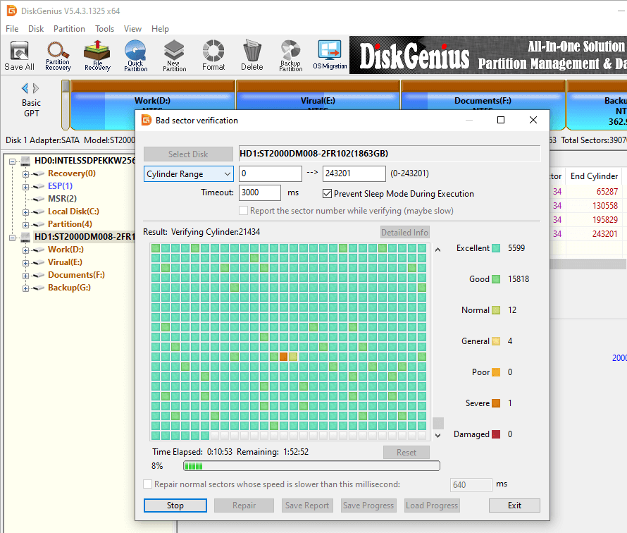 smart status bad backup and replace