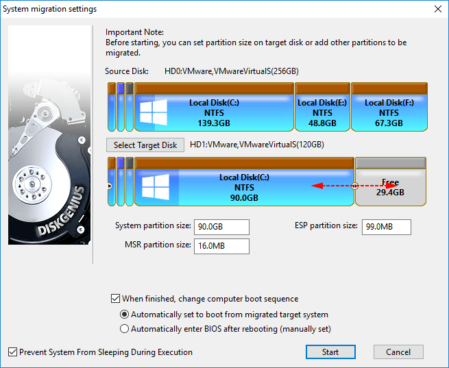 clone hard drive to smaller SSD