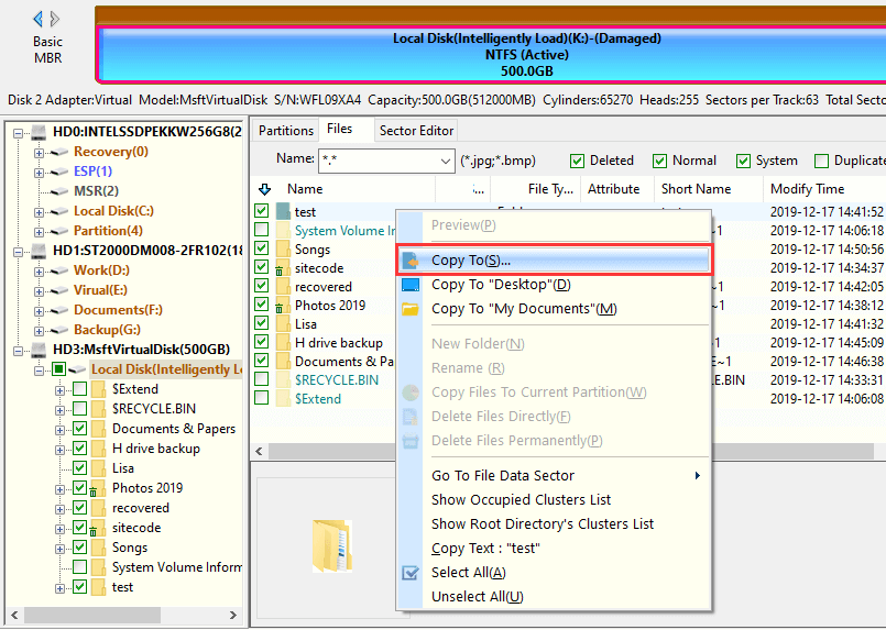 RAW Partition Recovery