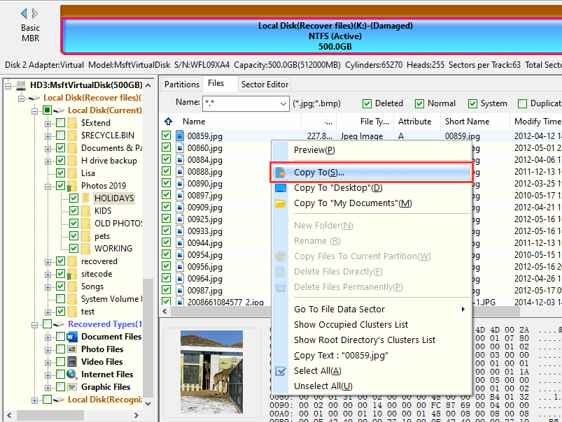 RAW Partition Recovery