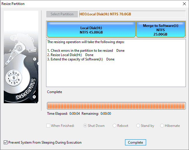 Resize Partition