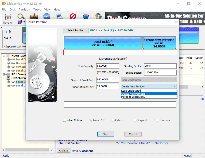 resize partition Windows 10