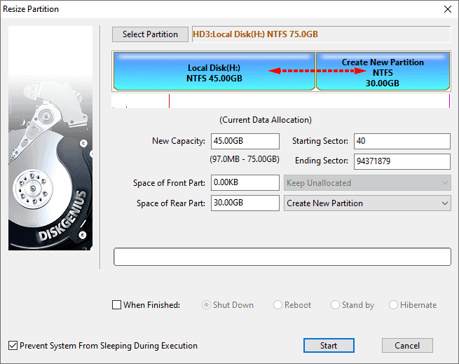 Split Partition