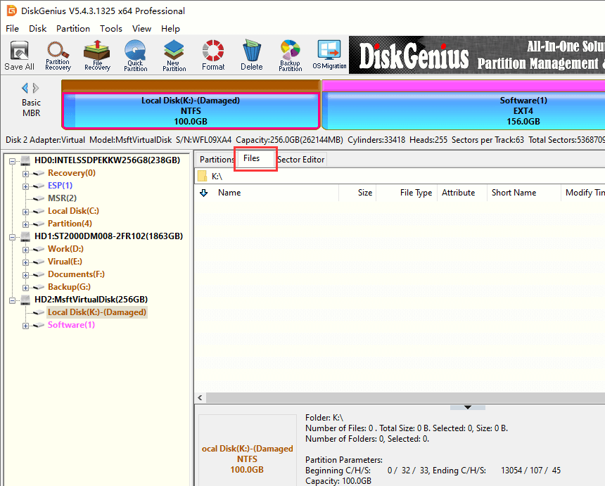 You need to format the disk in drive before you can use it